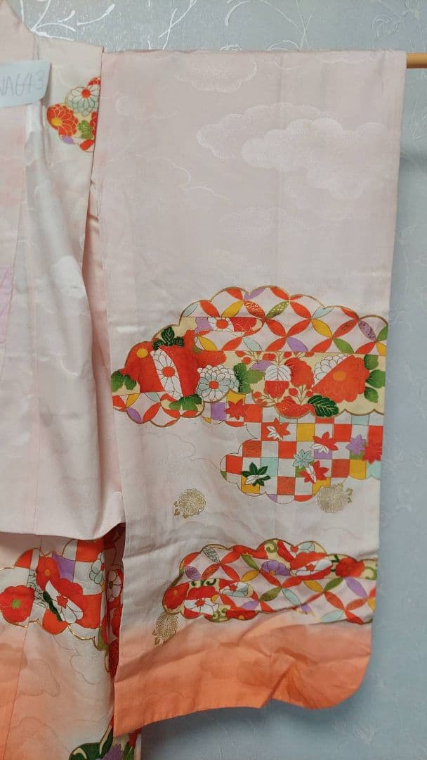 こちまる品です。NA643子供着物 正絹 七五三 お正月 着丈86裄丈45