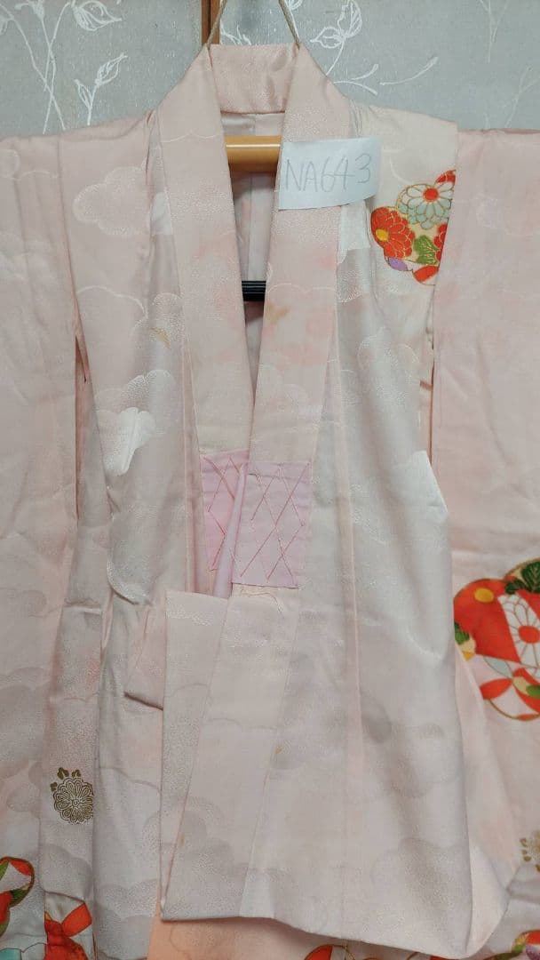 こちまる品です。NA643子供着物 正絹 七五三 お正月 着丈86裄丈45