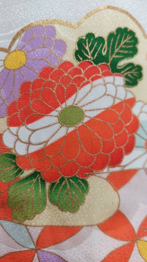 こちまる品です。NA643子供着物 正絹 七五三 お正月 着丈86裄丈45