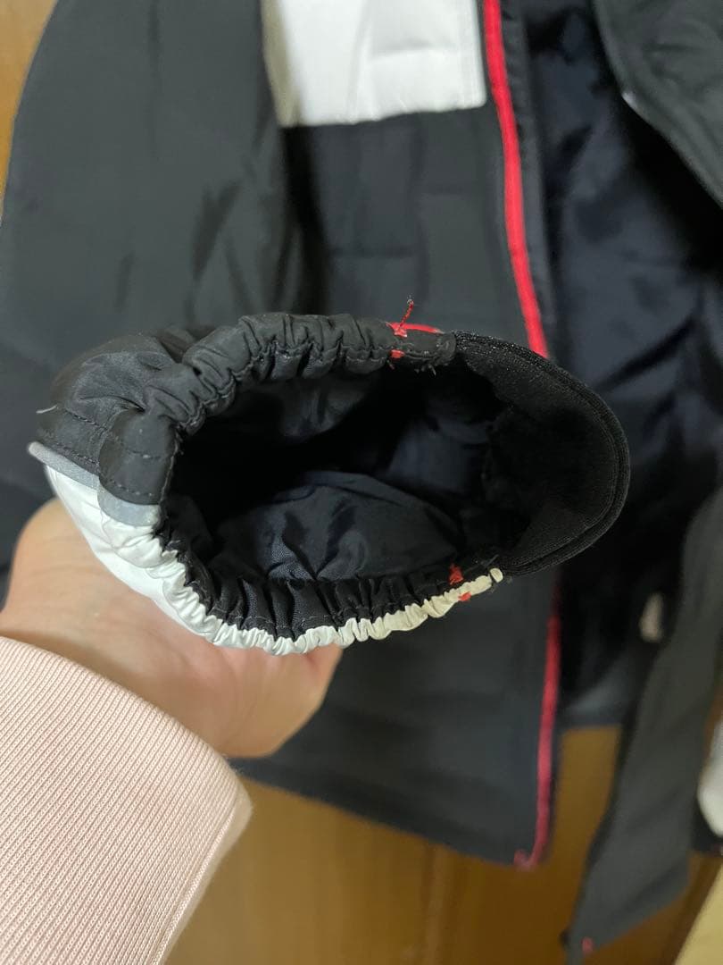 クシタニ K-2879 ホワイトグースダウンジャケット ブラック