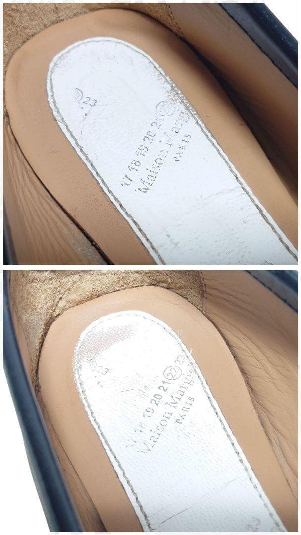 メゾンマルジェラ 足袋シューズ バレエ 23 ブラック