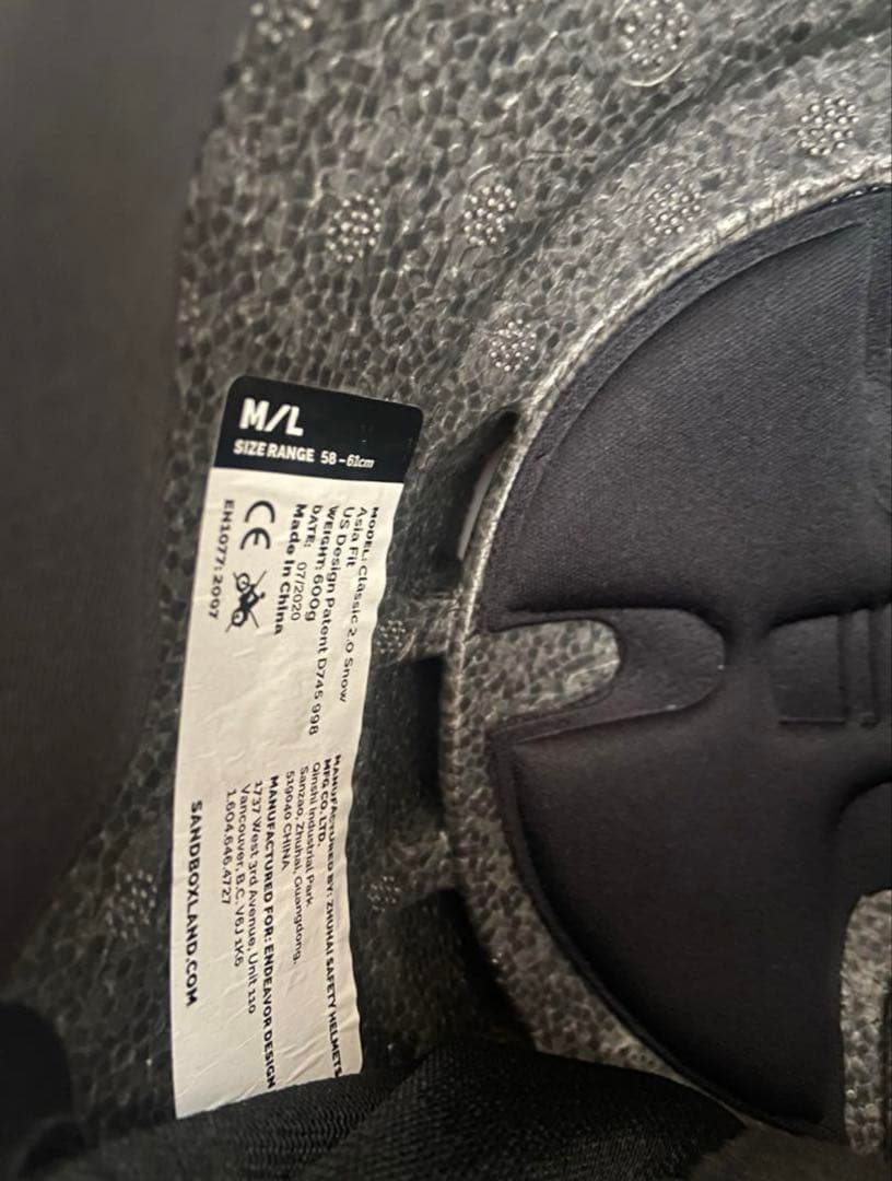 sandbox ホワイト ヘルメット