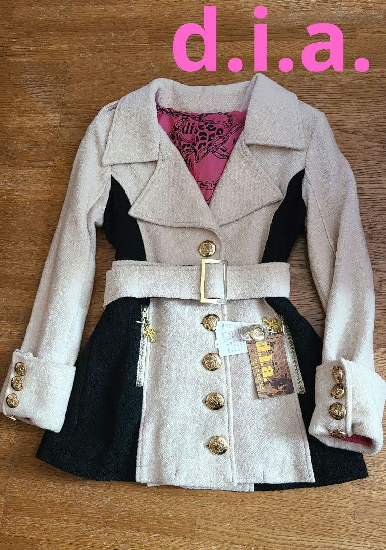 d.i.aダイア ダイヤウールコート アウター キラキラ 平成ギャルy2k109