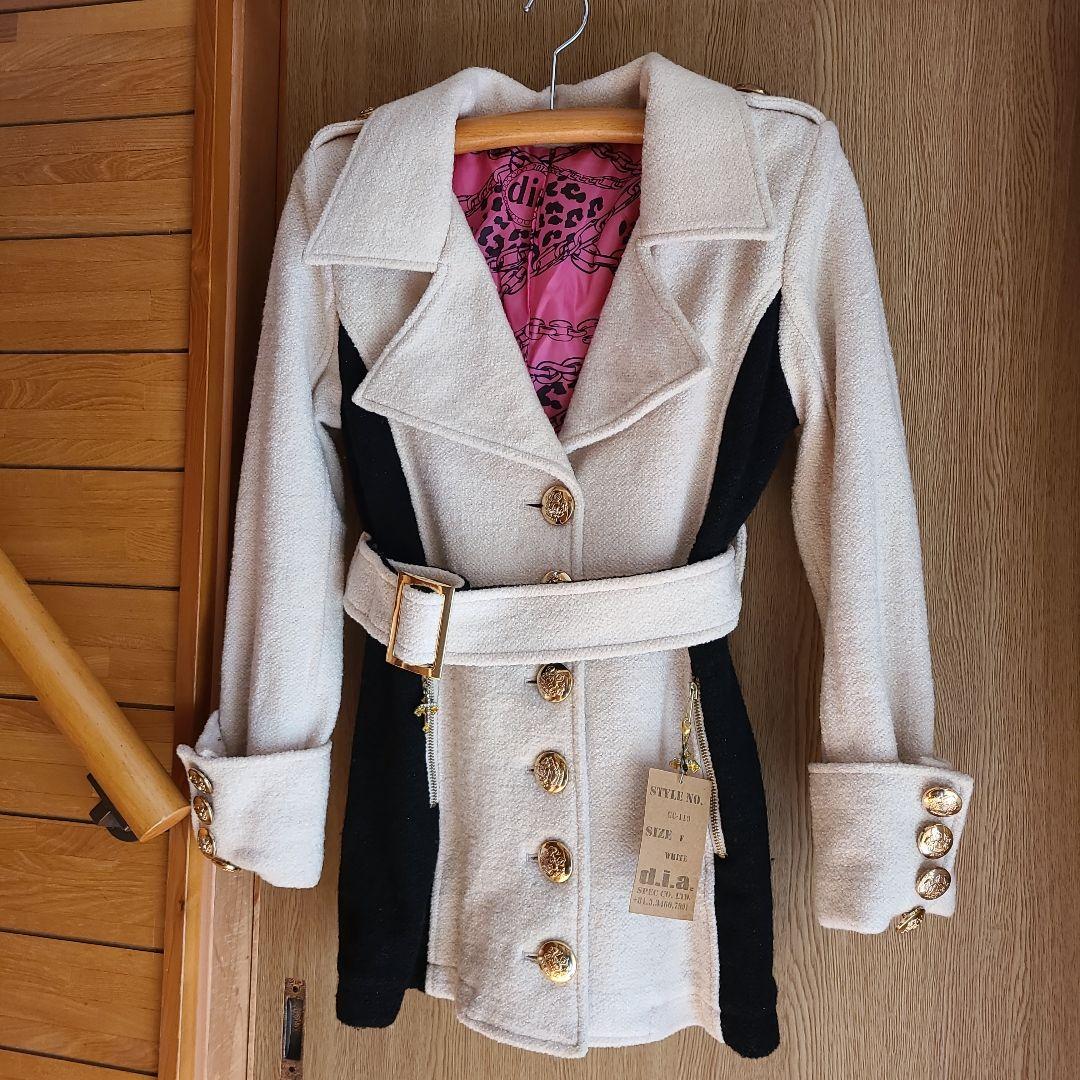 d.i.aダイア ダイヤウールコート アウター キラキラ 平成ギャルy2k109