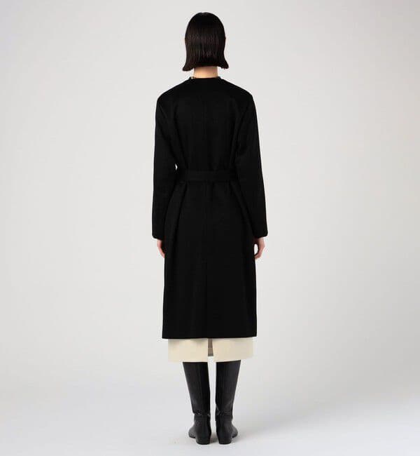 【美品】TOMORROWLAND ピュアカシミア100%コート黒 size 36