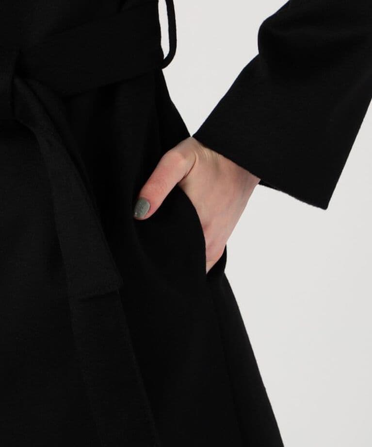 【美品】TOMORROWLAND ピュアカシミア100%コート黒 size 36