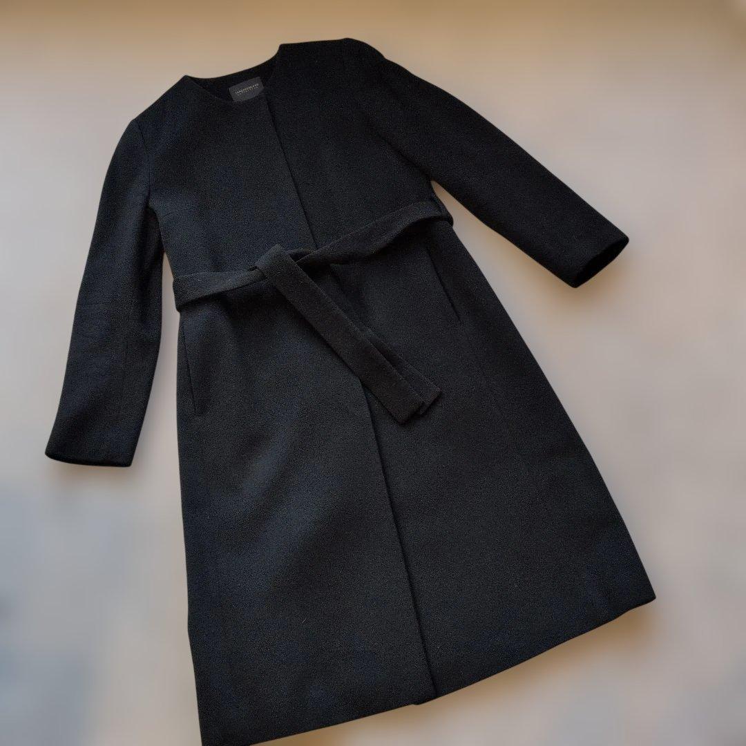 【美品】TOMORROWLAND ピュアカシミア100%コート黒 size 36