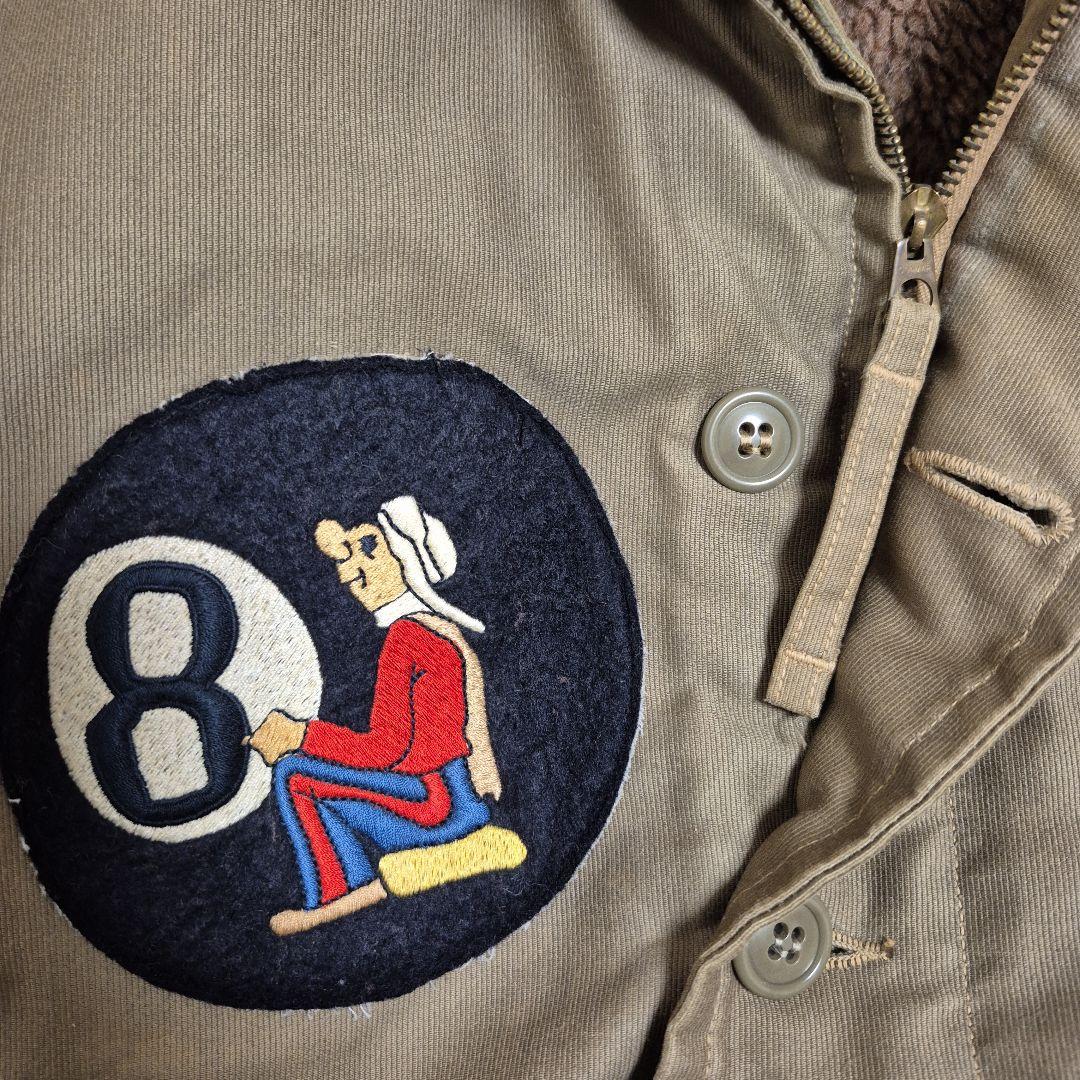 お*ん様 訳あり！リアルマッコイズN-1デッキジャケット8ボール刺繍38