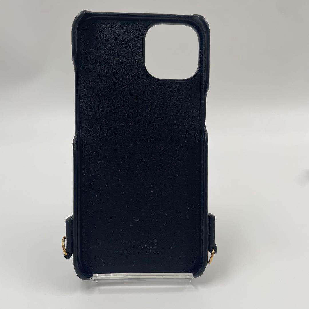 【✨未使用級】 ヴェルサーチ iPhone13ケース メデューサ ストラップ 黒