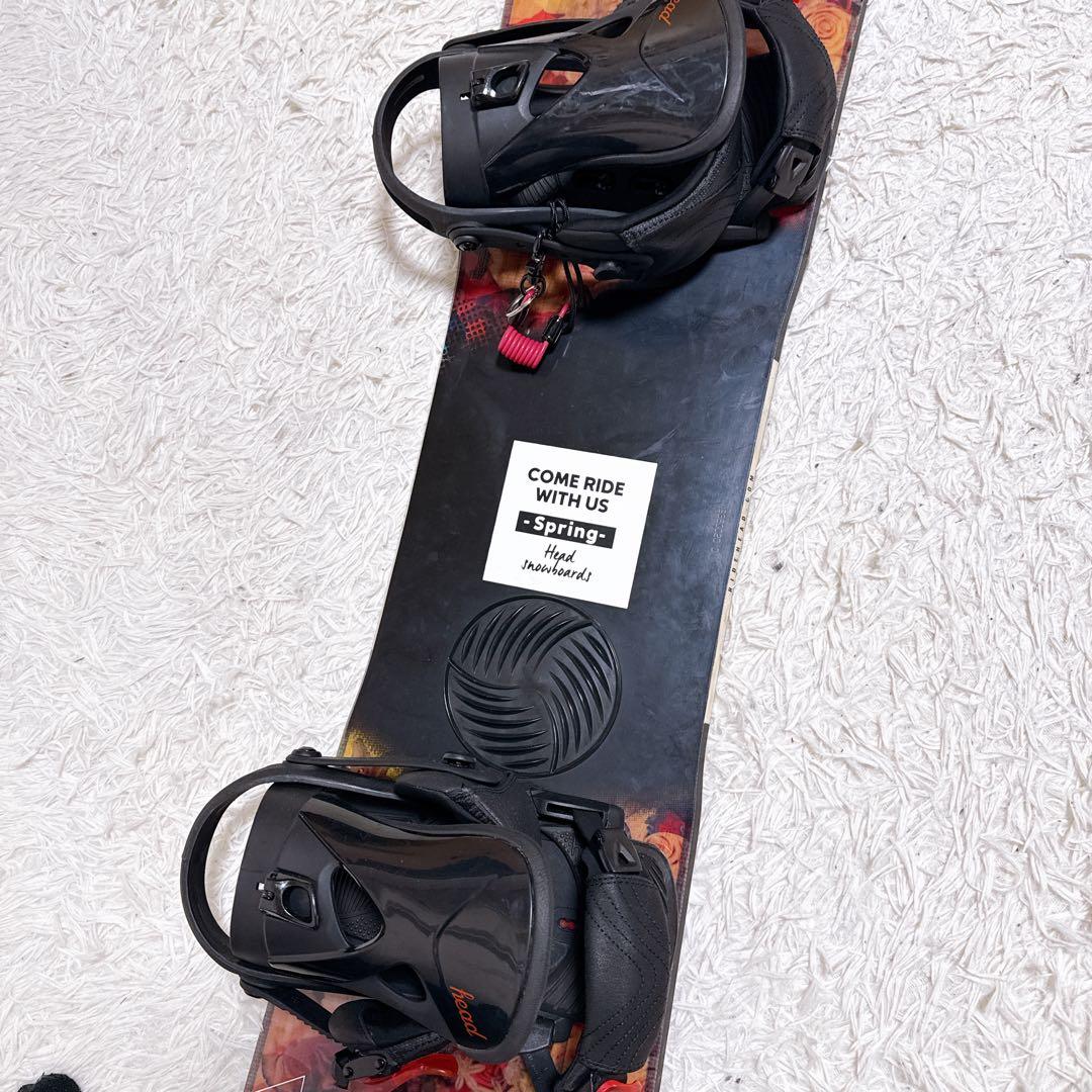 【美品】 HEAD スノーボード SPRING スプリング 花柄 142cm