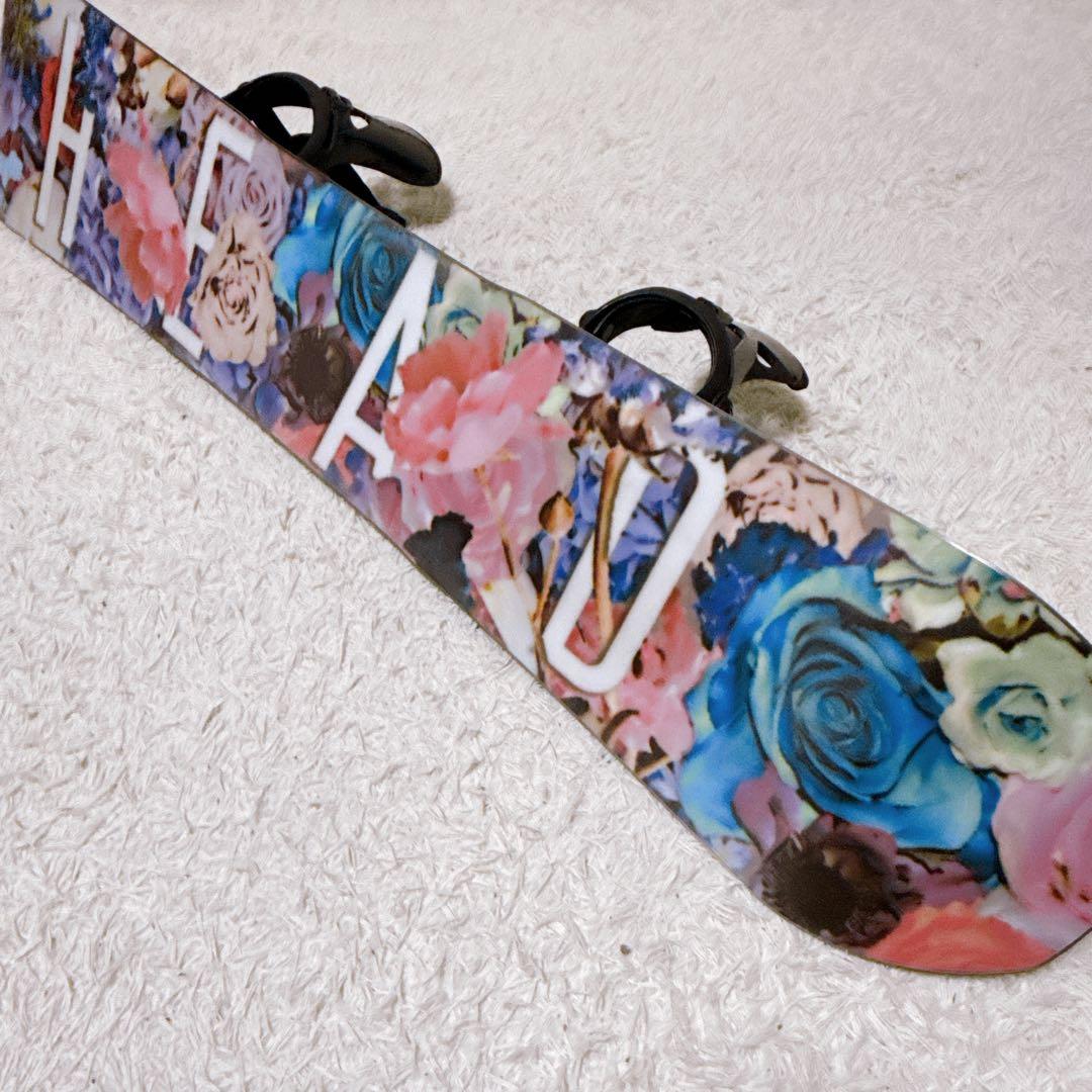 【美品】 HEAD スノーボード SPRING スプリング 花柄 142cm