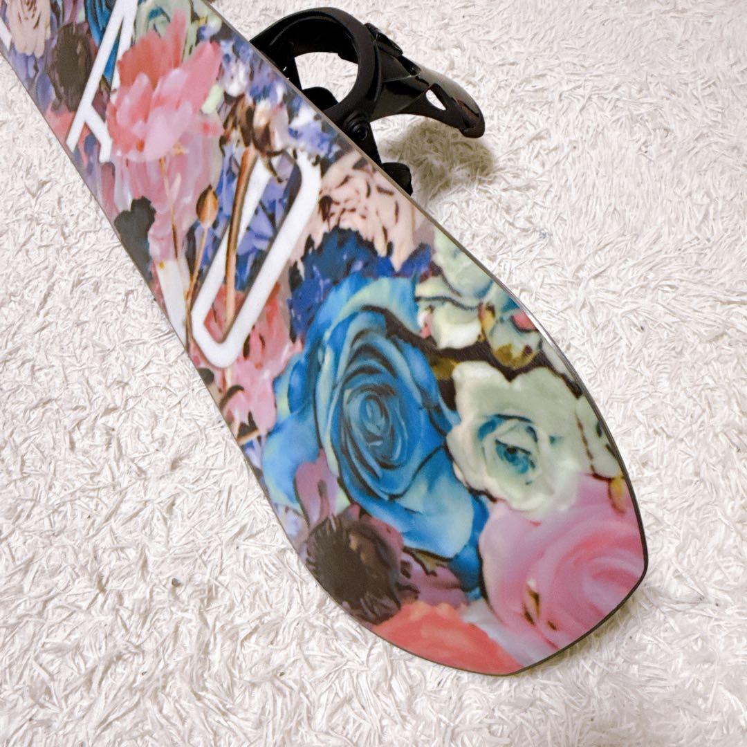 【美品】 HEAD スノーボード SPRING スプリング 花柄 142cm