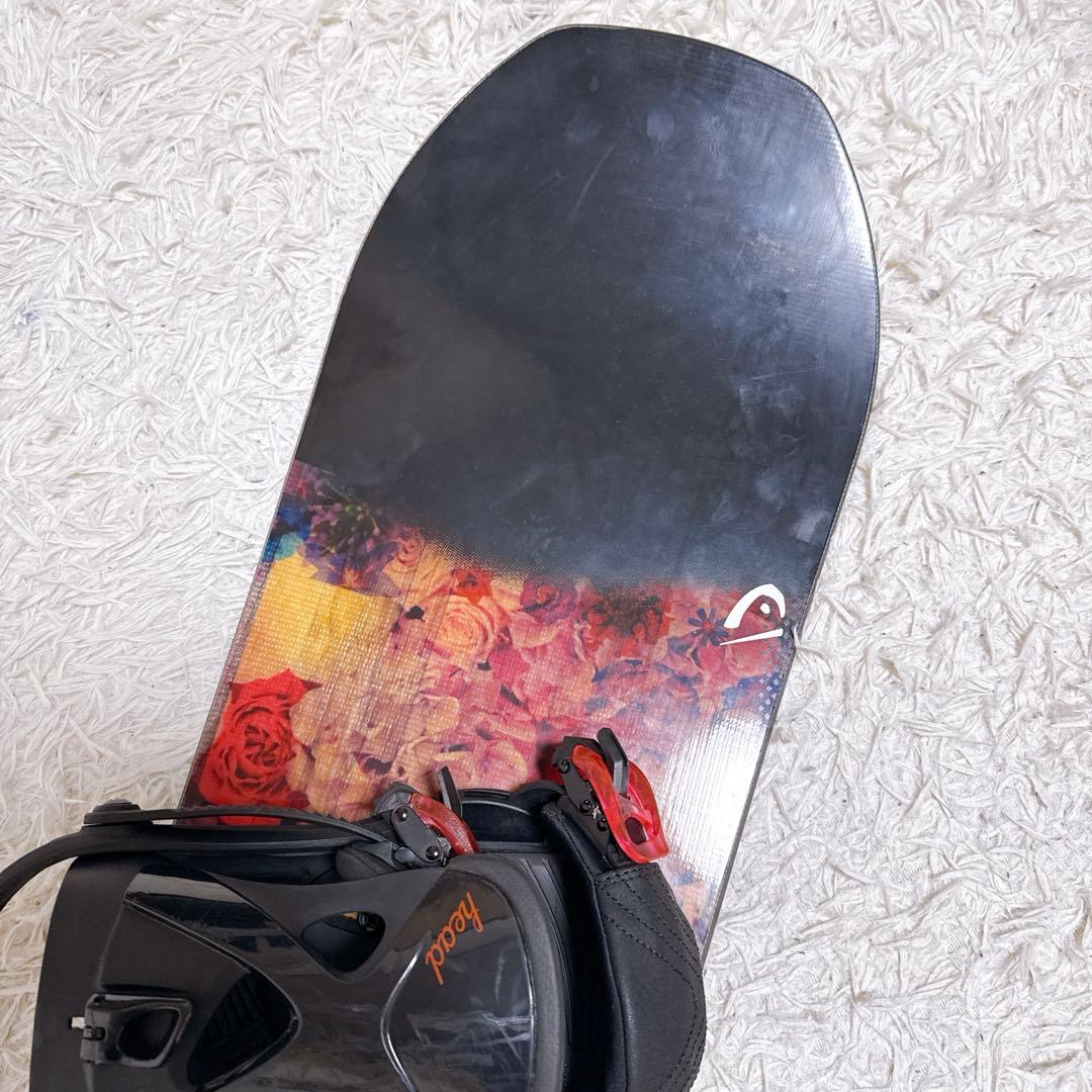 【美品】 HEAD スノーボード SPRING スプリング 花柄 142cm