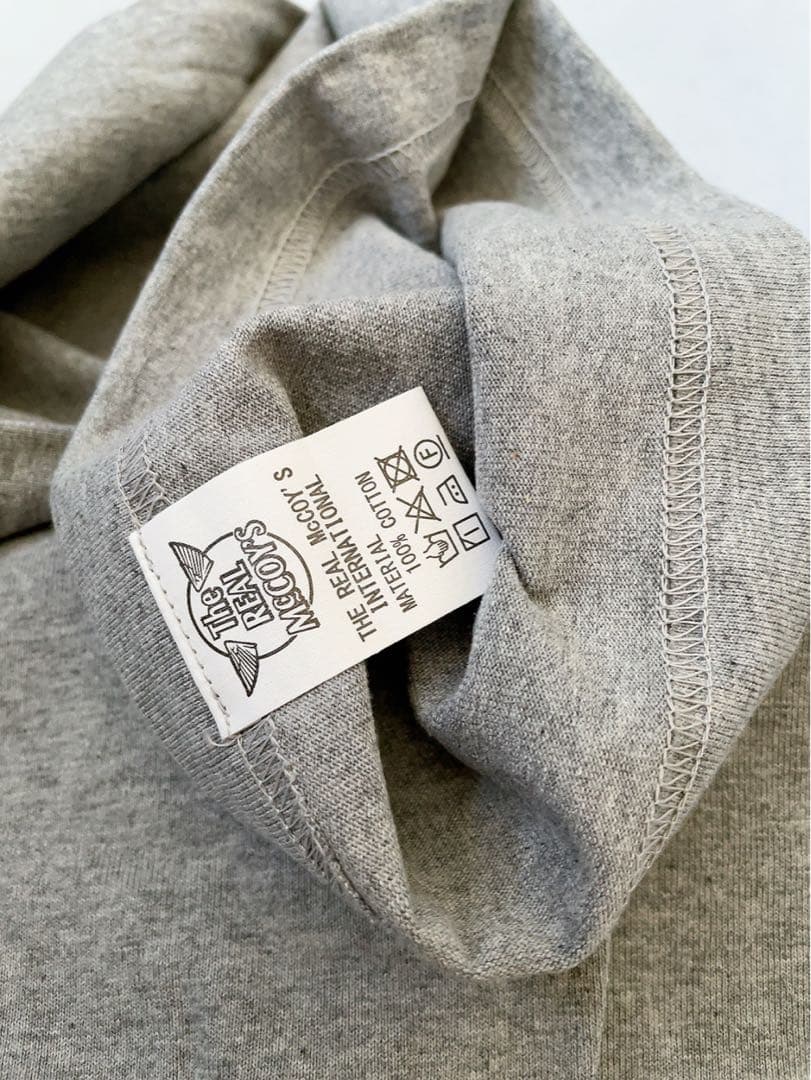 リアルマッコイズ 長袖Tシャツ ロゴマーク　グレー