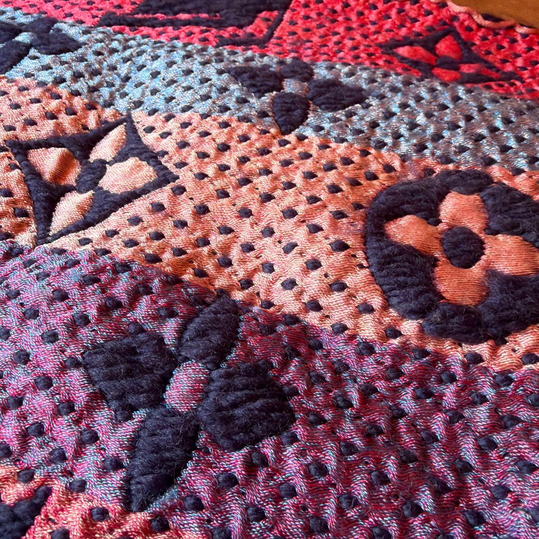 最終値引♦︎美品♦︎LOUIS VUITTON モノグラムマフラー ネイビー