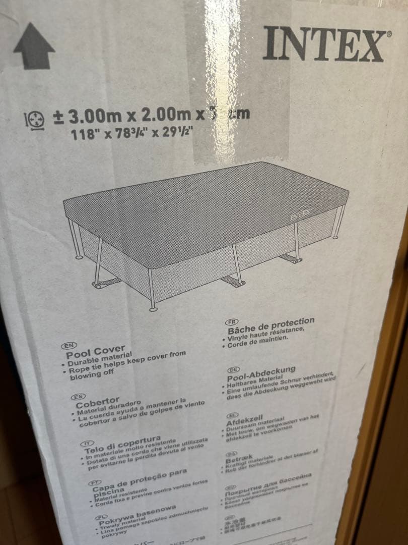 INTEX 3.0m 長方形フレームセット