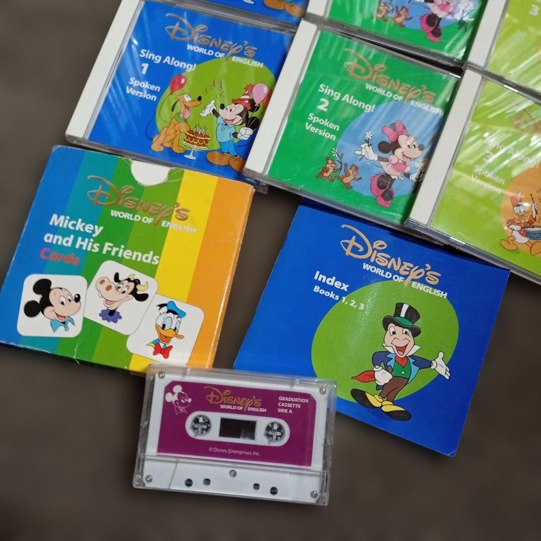 ディズニーワールドオブイングリッシュ DVD &本　セット　英語　知育絵本