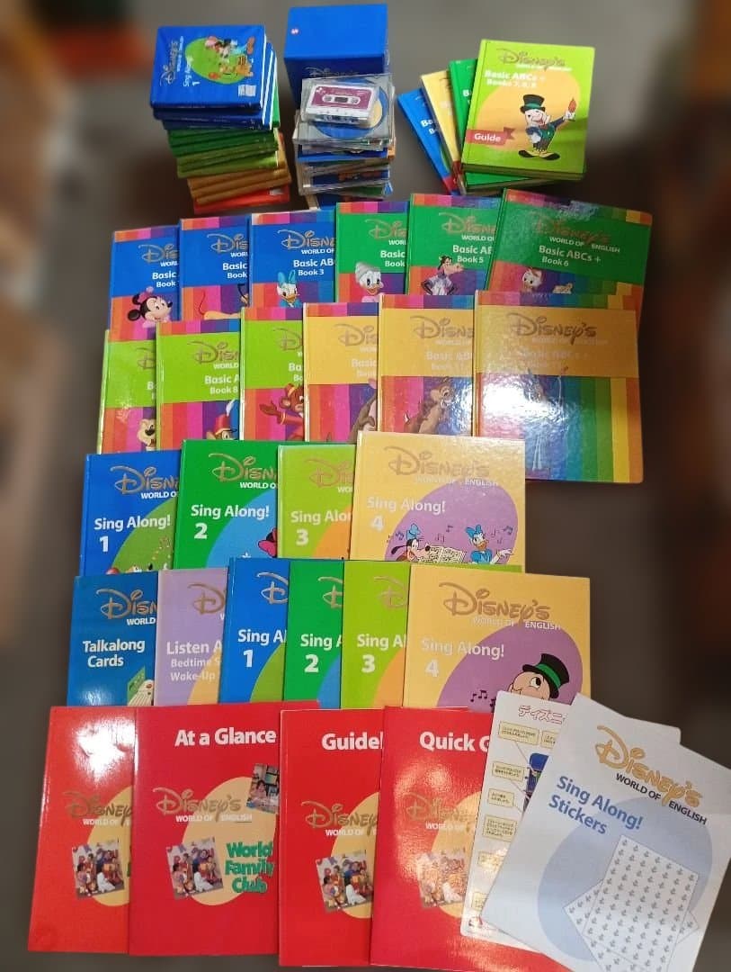 ディズニーワールドオブイングリッシュ DVD &本　セット　英語　知育絵本