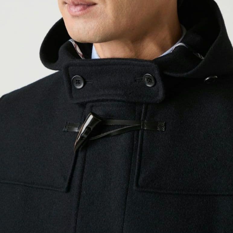 ニューヨーカー／近年もの メンズ 上質ウールダッフルコート ネイビー トグル