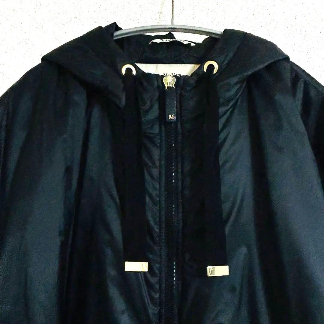 MAX MARA THE CUBE フーデッド ブルゾン ケープ　Ｍ　ブラック