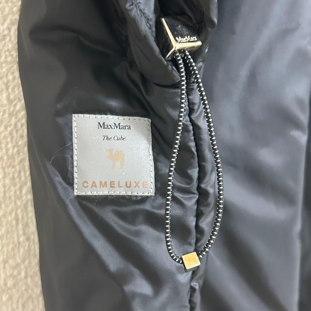 MAX MARA THE CUBE フーデッド ブルゾン ケープ　Ｍ　ブラック
