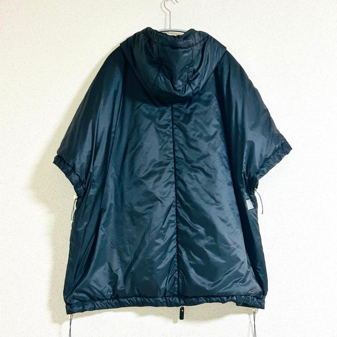 MAX MARA THE CUBE フーデッド ブルゾン ケープ　Ｍ　ブラック