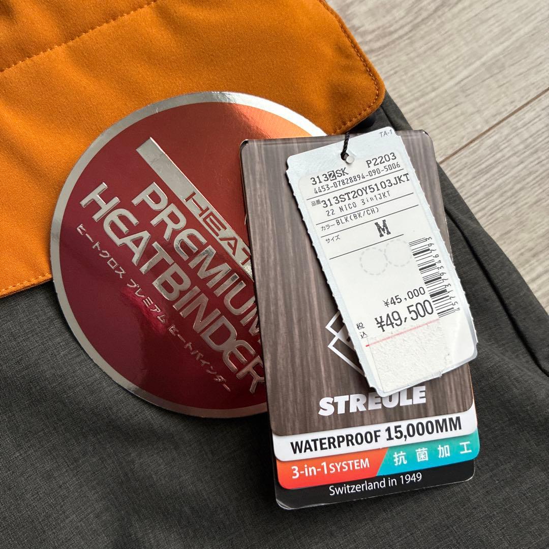 未使用 streule スキーウェア スノボードウェア ジャケット M インナ付