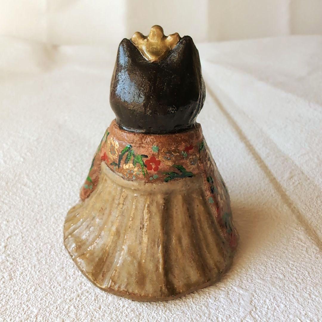 猫の雛人形4 陶器製 伝統的スタイル
