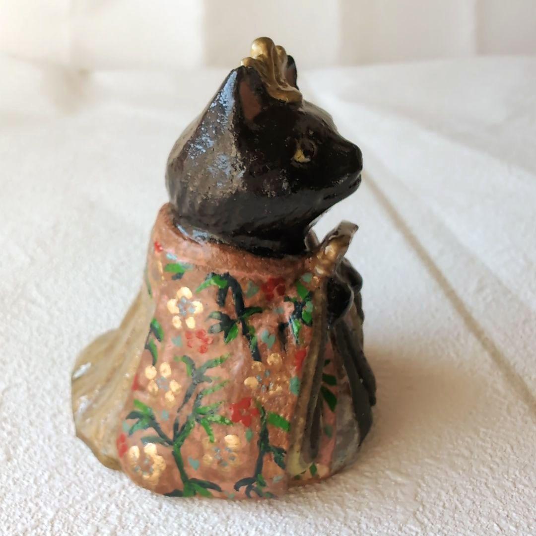 猫の雛人形4 陶器製 伝統的スタイル