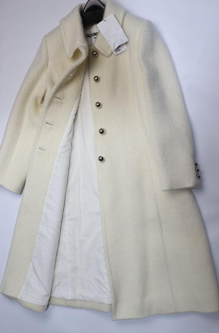 定価約20万円 新品 OLD ENGLAND モヘア混 ウールコート レディース