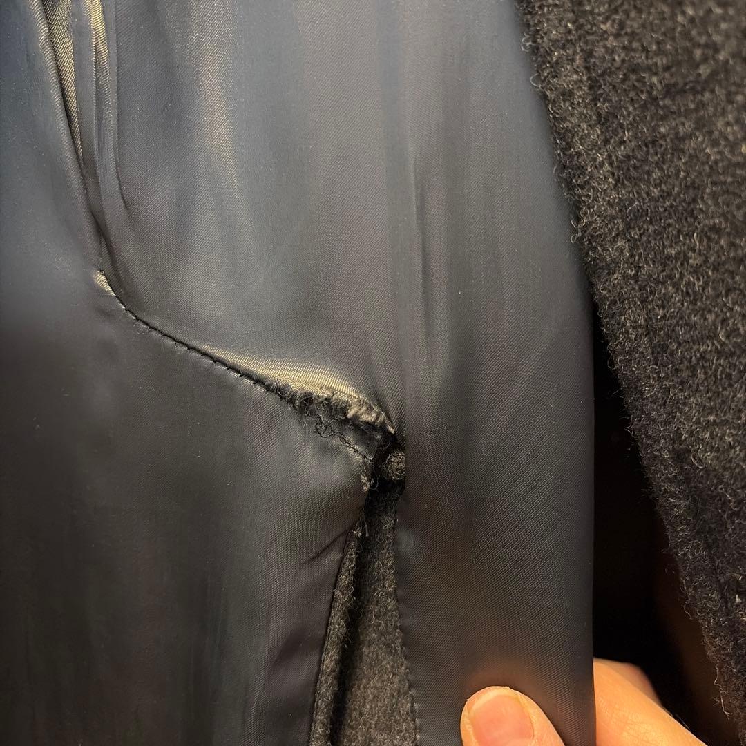 アルマーニ　コート　チャコールグレー