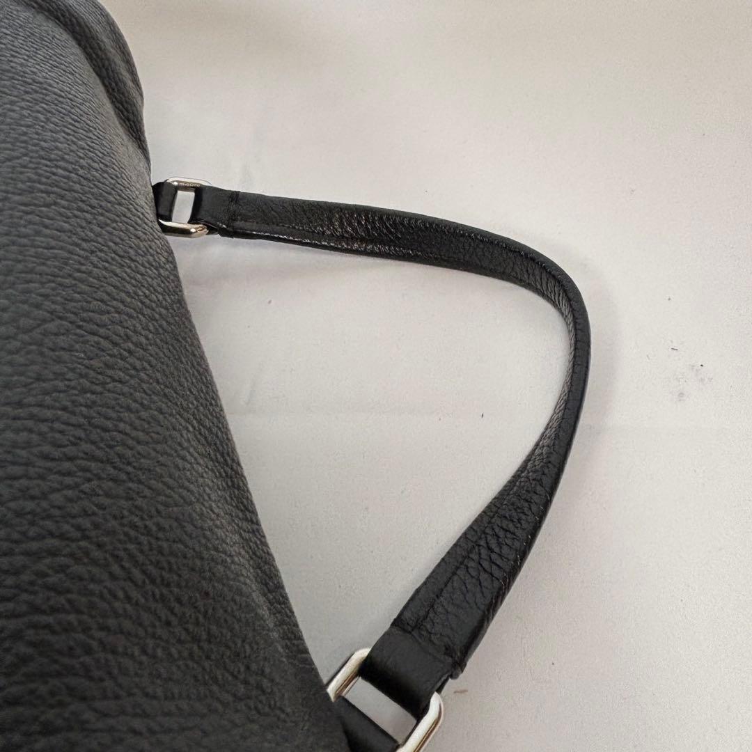 ザネラート ショルダーバッグ 2way 斜め掛け ポスティーナ レザー ブラック