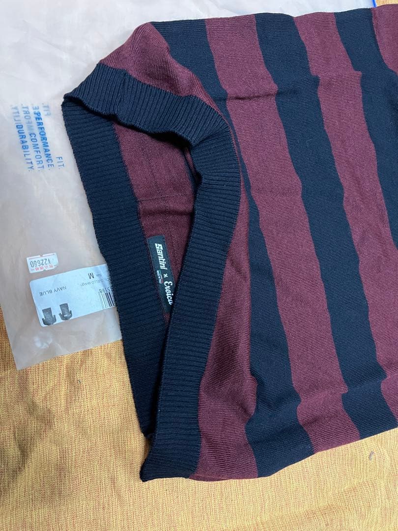 Santini Eroica サイクルジャージ 黒赤ストライプ　Mサイズ上下