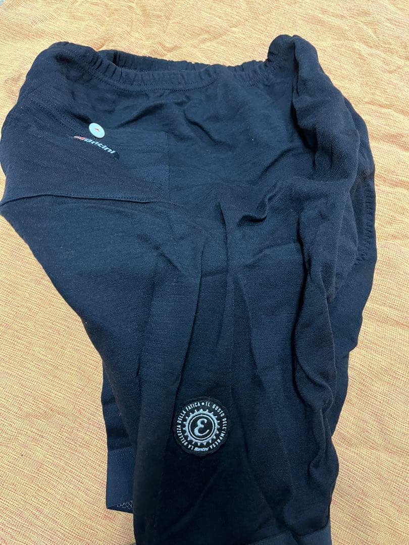 Santini Eroica サイクルジャージ 黒赤ストライプ　Mサイズ上下