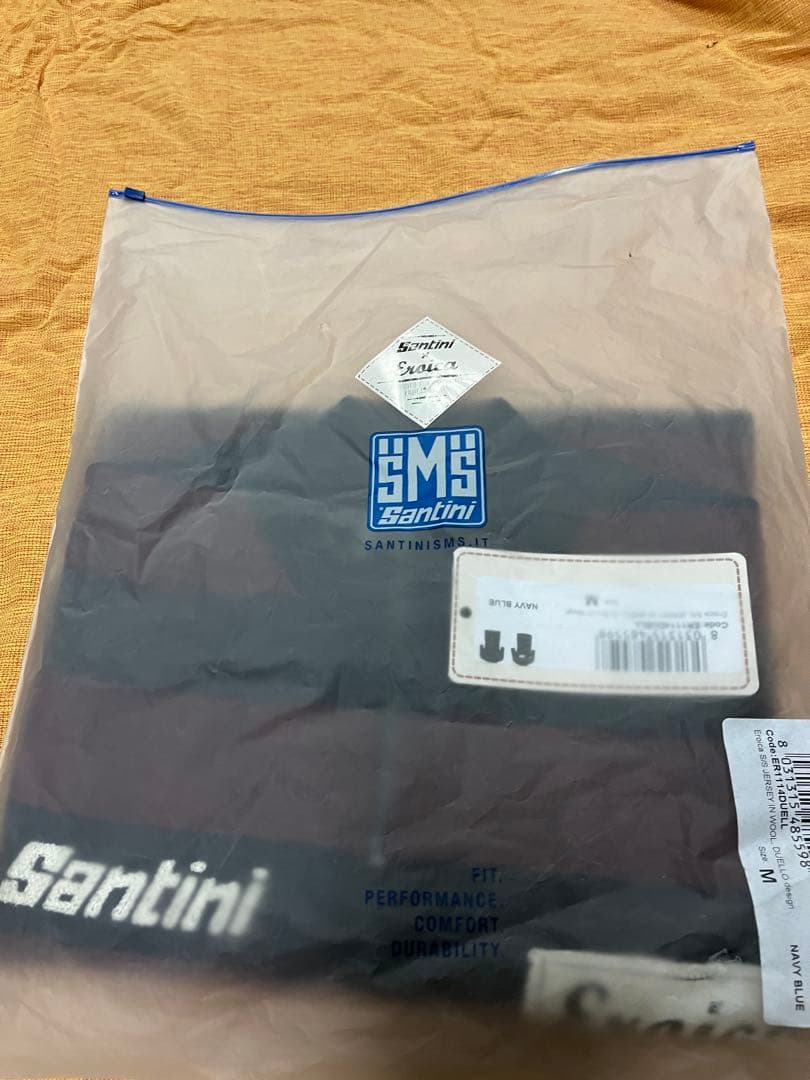 Santini Eroica サイクルジャージ 黒赤ストライプ　Mサイズ上下