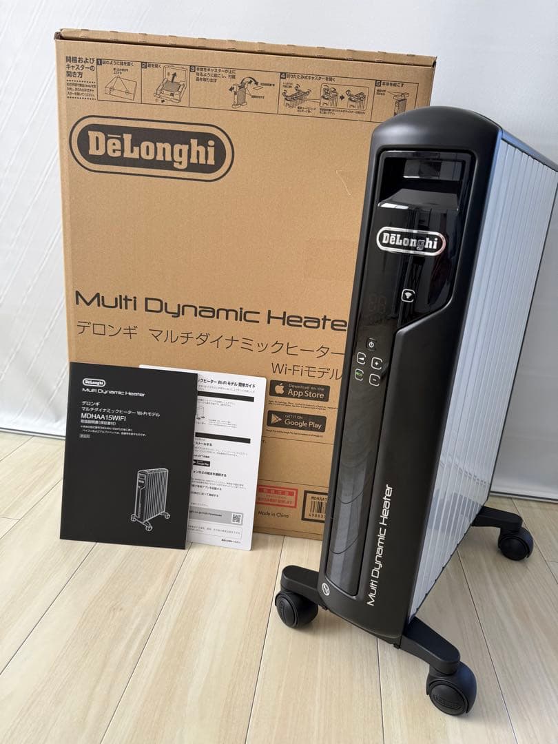 【美品】デロンギ ゼロ風暖房Wi-Fi MDHAA15WiFi-BK