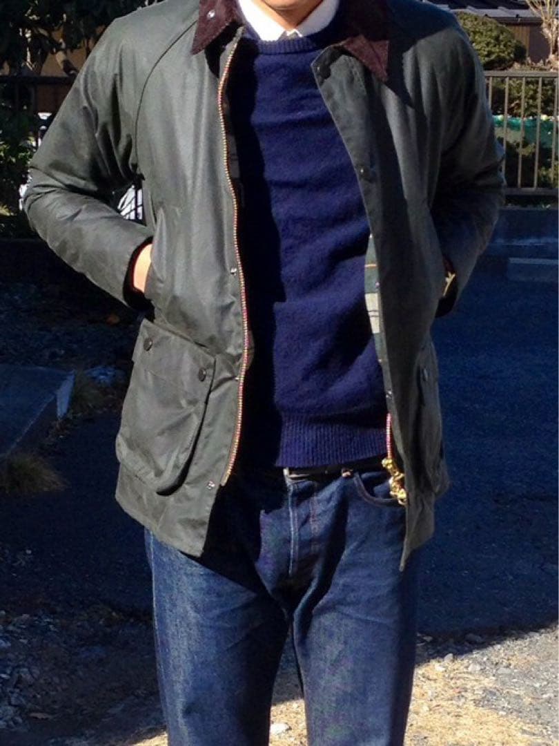 バブアー　ビデイルスリムフィット英国製　美品