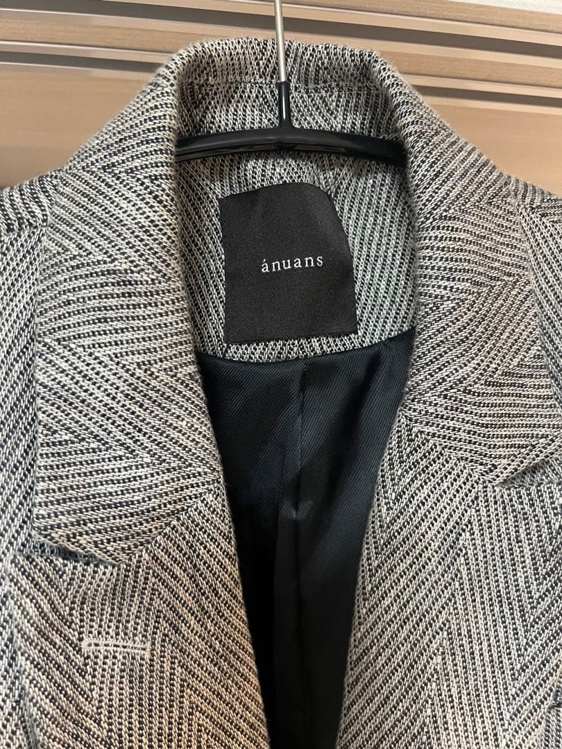 【美品】anuans ヘリンボーン ジャケット
