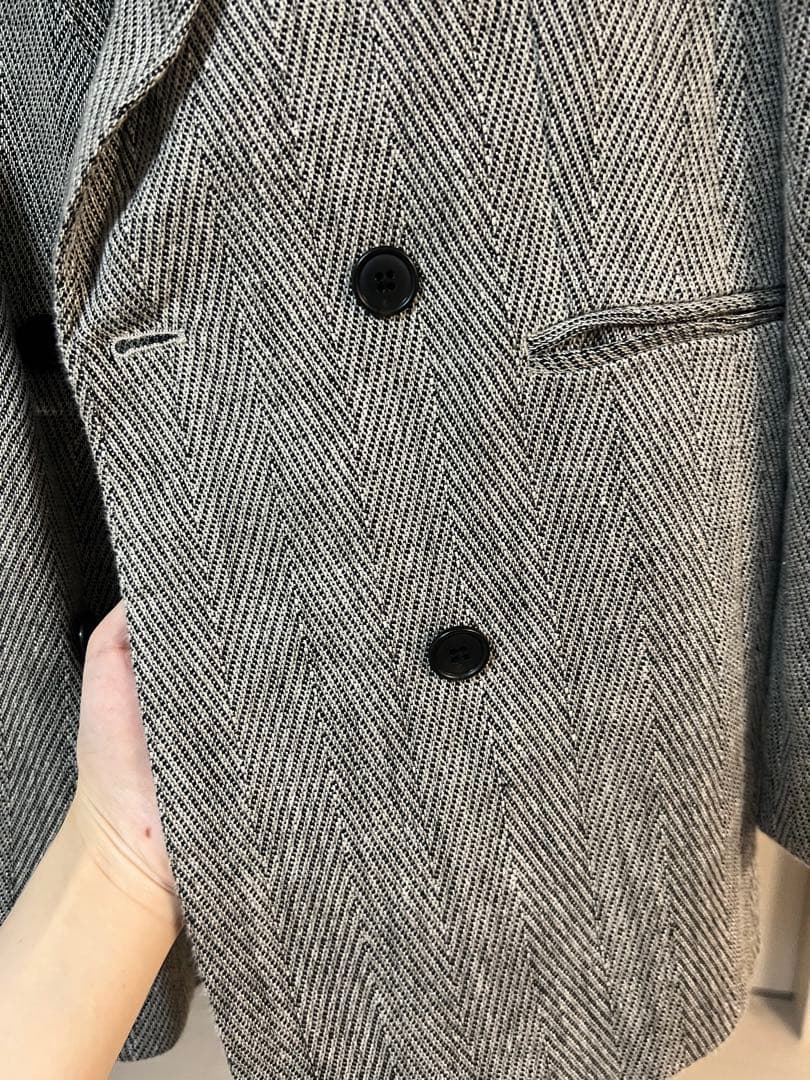 【美品】anuans ヘリンボーン ジャケット