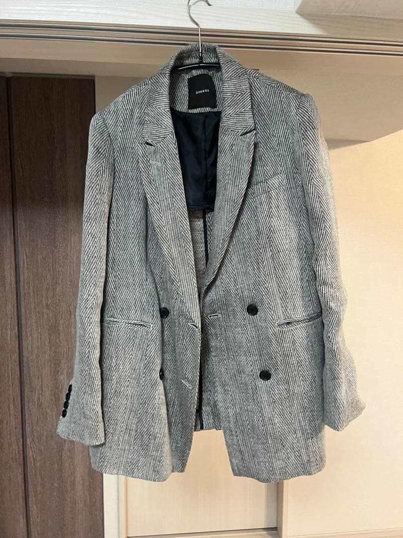【美品】anuans ヘリンボーン ジャケット