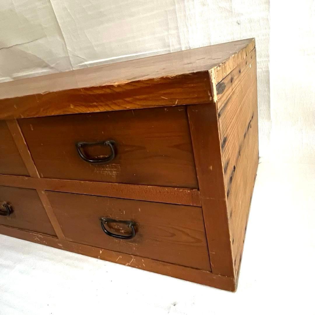 アンティーク　天然木　机　テーブル　取手カワイイ！　和風家具