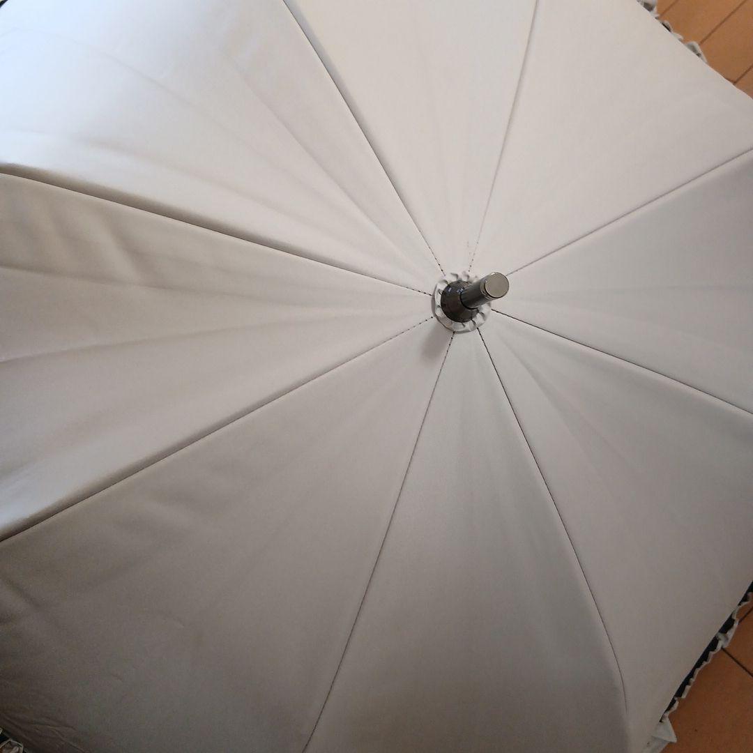 芦屋ロサブラン　Rose Blanc フリル付き日傘