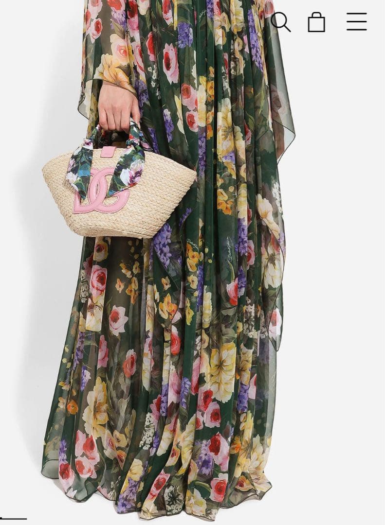 【超美品】DOLCE&GABBANA （ドルチェ＆ガッバーナ)かごバッグ