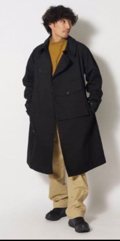 美品スノーピーク 焚き火　トレンチ　コート　peak　サイズL