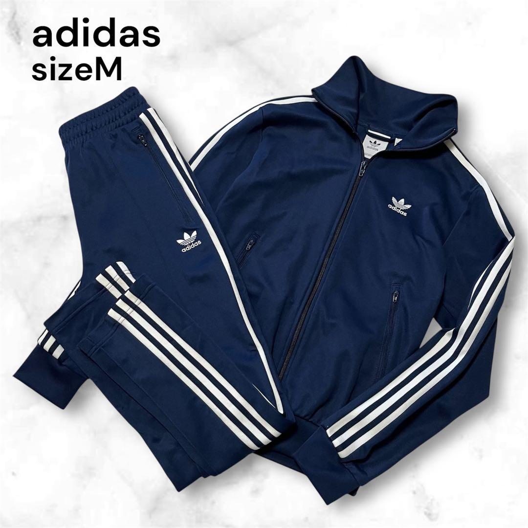 アディダス　ジャージ　上下　ネイビー トラックジャケット　ベッケンバウアー M