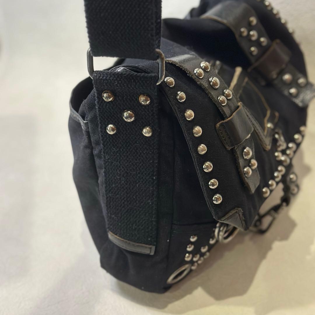 archive DIESEL studs shoulderbag Y2Kグランジ