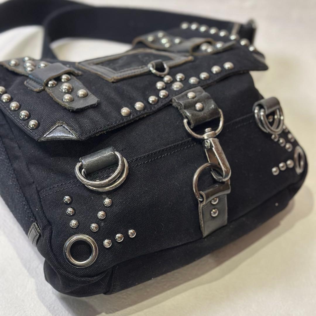 archive DIESEL studs shoulderbag Y2Kグランジ