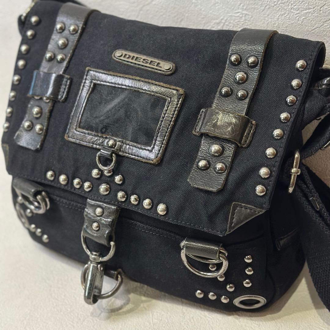archive DIESEL studs shoulderbag Y2Kグランジ