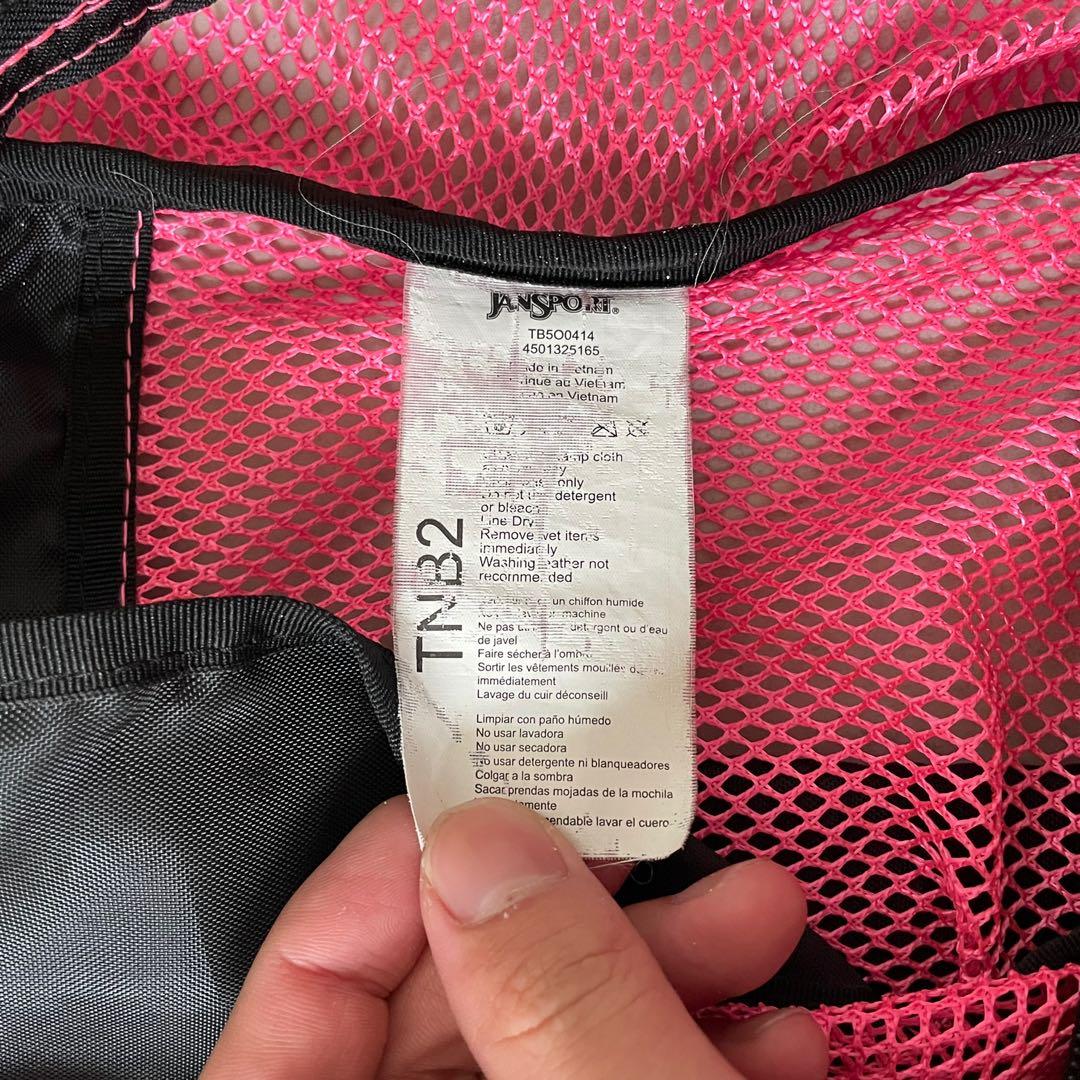 JANSPORT　メッシュリュック　ピンク