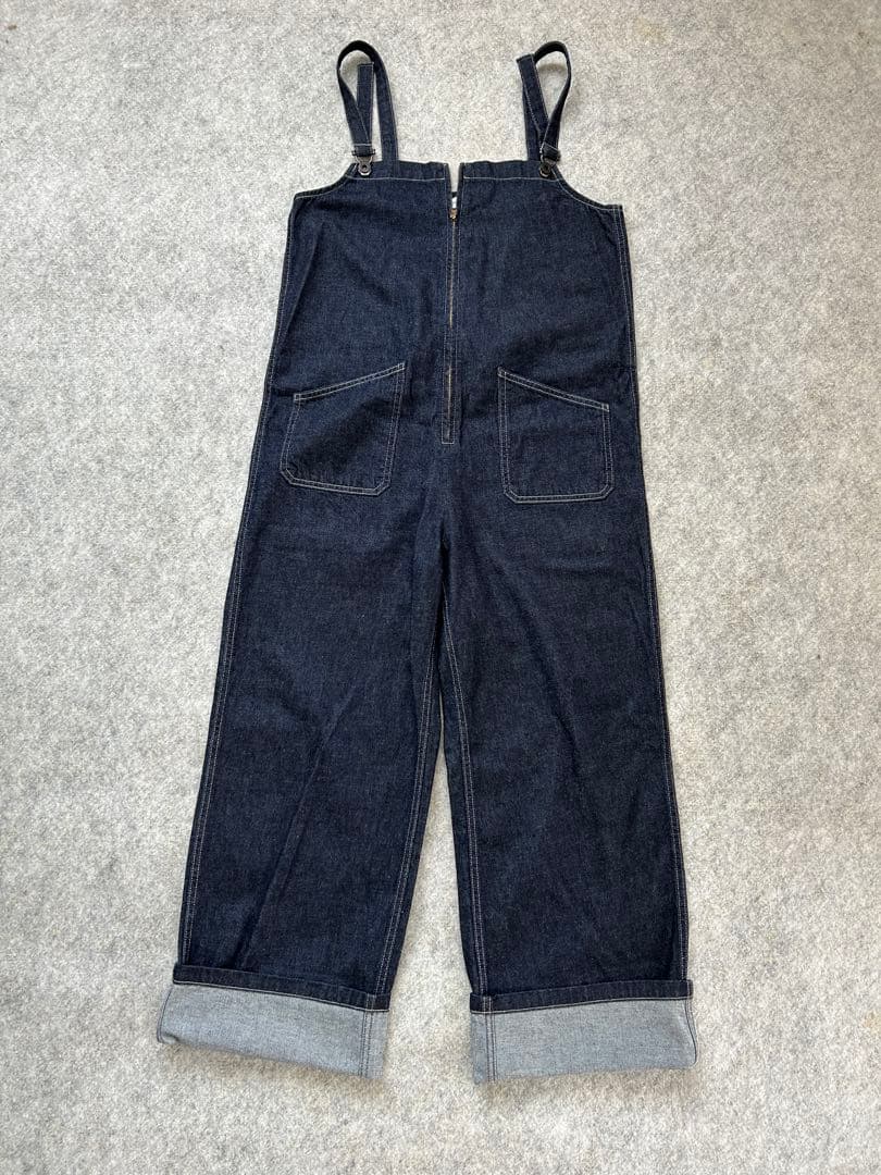 美品 ジョンブル JOHNBULL デニム チューブサロペットLオーバーオール